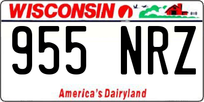 WI license plate 955NRZ