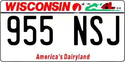 WI license plate 955NSJ