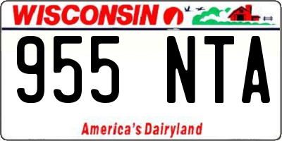 WI license plate 955NTA