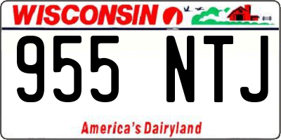 WI license plate 955NTJ