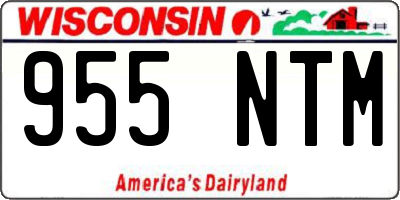 WI license plate 955NTM