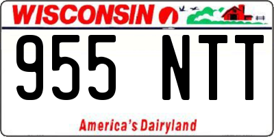 WI license plate 955NTT