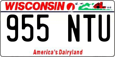 WI license plate 955NTU