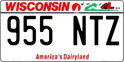 WI license plate 955NTZ