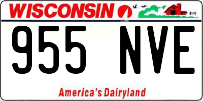 WI license plate 955NVE