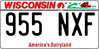 WI license plate 955NXF
