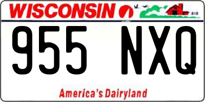 WI license plate 955NXQ