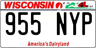 WI license plate 955NYP