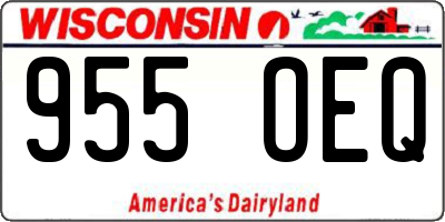 WI license plate 955OEQ