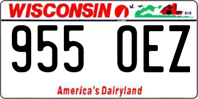 WI license plate 955OEZ