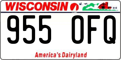 WI license plate 955OFQ