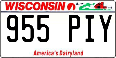 WI license plate 955PIY