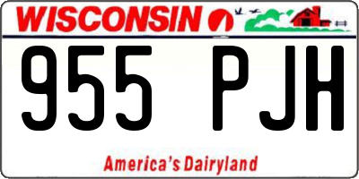WI license plate 955PJH