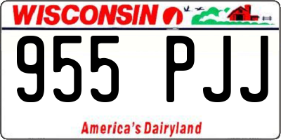WI license plate 955PJJ