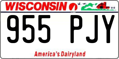 WI license plate 955PJY