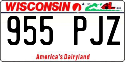 WI license plate 955PJZ
