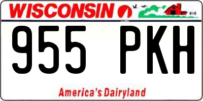 WI license plate 955PKH