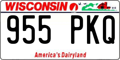 WI license plate 955PKQ