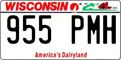 WI license plate 955PMH