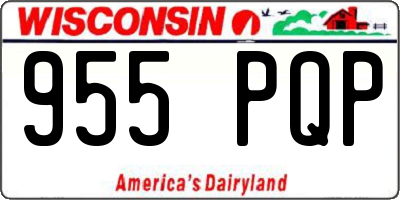 WI license plate 955PQP