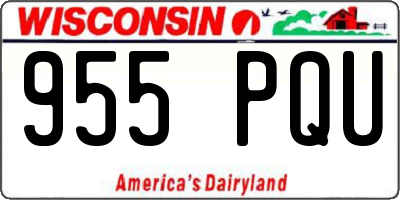 WI license plate 955PQU