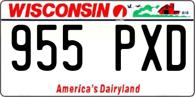 WI license plate 955PXD