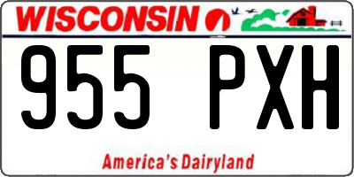 WI license plate 955PXH