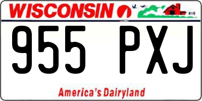 WI license plate 955PXJ