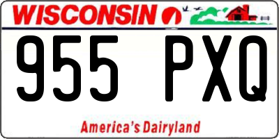 WI license plate 955PXQ