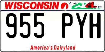 WI license plate 955PYH