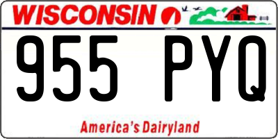 WI license plate 955PYQ