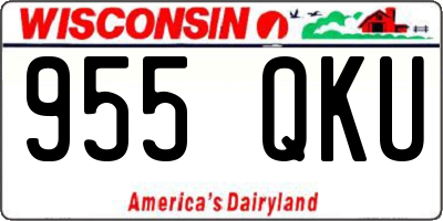 WI license plate 955QKU