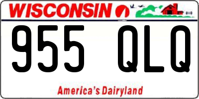 WI license plate 955QLQ