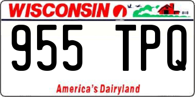 WI license plate 955TPQ