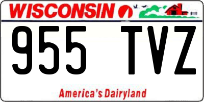 WI license plate 955TVZ