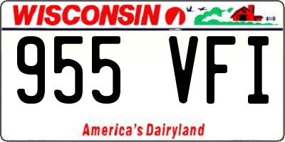 WI license plate 955VFI
