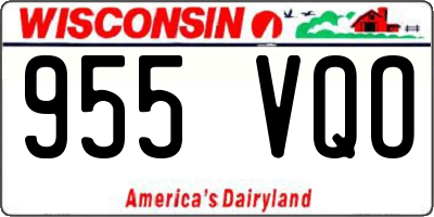 WI license plate 955VQO