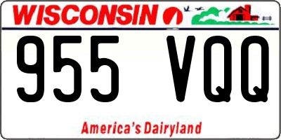 WI license plate 955VQQ