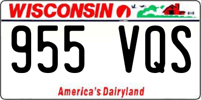 WI license plate 955VQS