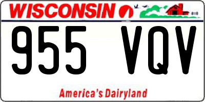 WI license plate 955VQV