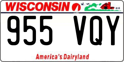 WI license plate 955VQY