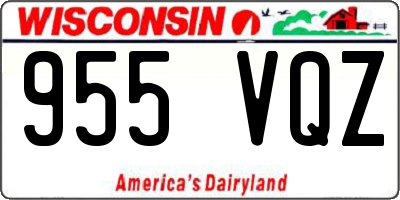WI license plate 955VQZ