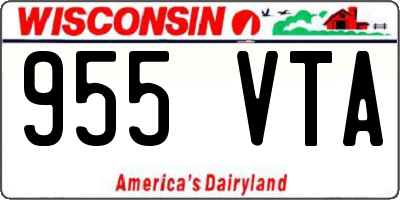 WI license plate 955VTA