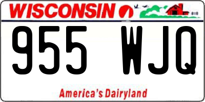 WI license plate 955WJQ