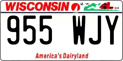 WI license plate 955WJY