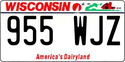 WI license plate 955WJZ
