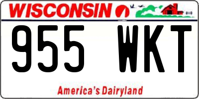 WI license plate 955WKT