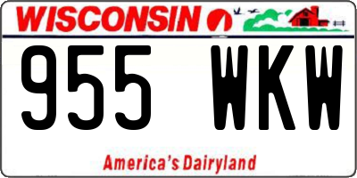 WI license plate 955WKW