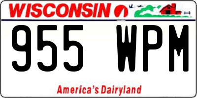 WI license plate 955WPM
