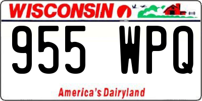WI license plate 955WPQ